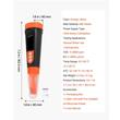 PH-metru 3in1, interval pH 0 la 14, interval TDS 0 la 9990 ppm, interval EC 0 la 9990 μS/cm, IP68