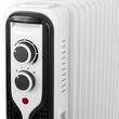 Calorifer electric cu ulei, 15 elementi, 4 x roti, 3 trepte de putere 1000W/1500W/2500W, Control al temperaturii, Alb