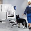 Cada pentru animale de companie, Inox, Accesorii complete dus, baterie, Scara, max 200 kg, 1500x1500x700 mm