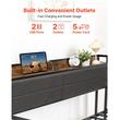 Pat de zi cu extensie, Tablier, Cadru metalic, 196 x 115 x 114 cm, Capacitate 400 kg, Otel, 6 roti, 2 x priza USB
