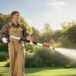 Lance telescopica pentru masini de spalat cu presiune, 7 duze, Lungime de lucru 1.5-6.4 m, max 275 Bar, Aluminiu/Inox, Centura