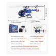 Elicopter cu telecomanda, 2.4 Ghz, 3 canale, 4 elice, functie Giroscop pe 6 axe, control avansat al zborului cu menținerea altitudinii