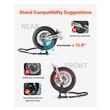 Set suport roata Fata/Spate, max 510 kg, Otel, Latime reglabila