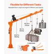 Macara cu brat telescopic pentru camioneta, pivotanta la 360 de grade, Capacitate 500 kg, palan electric, Telecomanda fara fir
