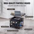 Masuta de cafea Lift Top, 2 in 1 Desktop birou Extensibil, Rotund 900 x 510 mm, Negru, buzunare depozitare