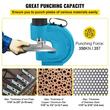 Perforator pentru tabla, hidraulic, 35 tone forta, matrițe de perforare 10,5 mm, 13.8 mm, 17.5 mm, 20.5 mm