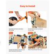 Carucior reabilitare pentru caini, 2 x roti mari, Reglabil Inaltime/ Lungime/Latime, Aluminiu, capacitate 15.8-21.7 kg