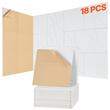 Set 18 panouri acustice fonoabsorbante, 300 x 300 x 10 mm, Autoadezive, Alb