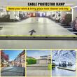 Set 5 rampe pentru cabluri, max 5000 Kg, 2 x canale, Galben/Negru, Interblocare modulara, 101 x 24.5 x 5 cm 