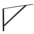 Set 10 suporturi pentru rafturi, 308 x 209 x 25 mm, Otel, Negru, max 72.6 kg, Grosime 3 mm