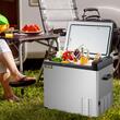 Lada frigorifica cu compresor Vevor Bluetooth, USB, Led, 12/24 V DC, 110-240 V AC, capacitate 30 l, -20 ℃ pana la 0 ℃, 650 x 375 x 357 mm 