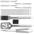 Set 14 ustensile de gratar Strend Pro DeLuxe, Inox, cutie aluminiu