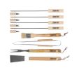 Set 12 ustensile pentru gratar Strend Pro Grill, Otel inoxidabil, maner din lemn 