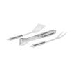 Set 3  ustensile pentru gratar Strend Pro Grill, Otel inoxidabil, Metal 