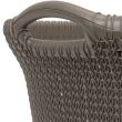 Coș rufe, impletit, Curver Knit 40L, antracit, 60x27x39 