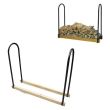 Suport pentru lemne Strend Pro Homefire LR039, 114x90x31 cm, otel si lemn