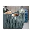 Coș rufe, impletit, Curver Knit 8L, Albastru, 30x22x17 cm