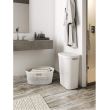 Coș rufe, Curver Infinity Recycled 60L, Alb, 44x60x35 cm