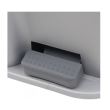 Cos de gunoi cu aspect inox Curver Bin Duo 21L, plastic, cu pedala, 2 compartimente