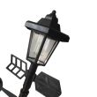 Lampa solara cu statie meteo, 5 in 1, Strend Pro SWS29, termometru, directia vantului, indicator ploaie, 160 cm
