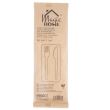 Set tacamuri lemn Strend Pro Woodline ECO Gastro, biodegradabil,servetel, 160 mm