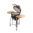Grill Strend Pro Kamado, Ceramica si Inox, diametru 33.5 cm, inaltime gratar 73 cm, negru, 40x57x97.5 cm