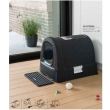 Toaleta pentru pisici, litiera, cu acoperis Curver Curver® LITTERBOX Pet Life, 52x40x41, Gri antracit