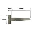 Balama lunga pentru porti, Strend Pro T00271, 150mm