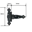 Balama de exterior pentru porti, Strend Pro MH025501, lungime 127 mm