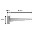 Balama pentru porti Strend Pro T-Link, lungime utila 355 mm