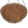 Suport pentru flori din cocos si metal Strend Pro CocoH-22, dimensiune  25x25x12 cm
