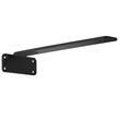 Set 6 suporturi pentru rafturi, 160 x 100 x 45 mm, Otel, Negru, max 72.6 kg, Grosime 5 mm