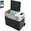 Lada frigorifica cu compresor Vevor Troller, Bluetooth, USB, Led, 12/24 V DC, 110-240 V AC, capacitate 50 l, -20 ℃ pana la 20 ℃, 631 x 378 x 550 mm