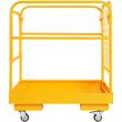 Platforma de siguranta pentru stivuitor, Vevor max 544 kg, 4 roti, Pliabil, Otel