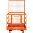 Platforma de ridicat pentru stivuitor Vevor max 635 kg, 4 roti, Otel