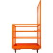 Platforma de ridicat pentru stivuitor Vevor max 635 kg, 4 roti, Otel