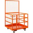 Platforma de ridicat pentru stivuitor Vevor max 635 kg, 4 roti, Otel