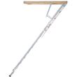 Scara pentru mansarda, 12 trepte, Aluminiu/Lemn, max 160 kg, brat amortizare hidraulic