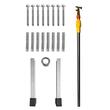 Scara pentru mansarda, 12 trepte, Aluminiu/Lemn, max 160 kg, brat amortizare hidraulic