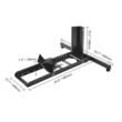 Suport motocicleta roata fata, Vevor max 816.5 kg, Otel, pentru diametru 15-22 inch 