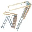 Scara pentru mansarda, 12 trepte, Aluminiu/Lemn, max 160 kg, brat amortizare hidraulic