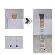 Scara pentru mansarda, 12 trepte, Aluminiu/Lemn, max 160 kg, brat amortizare hidraulic