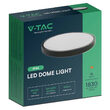 Plafoniera led rotunda pentru exterior/interior, 18 W, lumina rece 6500K, 1830 lm, dimensiune 250 x 63 mm, IP44, Negru
