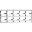 Dulap depozitare telefoane, 10 sloturi, 10 chei, Acril, 53 x 18 x 21.5 cm