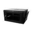 Rack metalic de podea 19'', 6U, usa din sticla, 500x400 mm