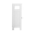 Dulap de baie, 2 usi, MDF, Alb, 3 rafturi, 300 x 600 x 800 mm, kit anti-rasturnare, pentru accesorii baie