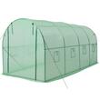 Sera tip tunel cu sistem de udare, 4.48x1.97x1.97 m, usa cu fermoar, cadru otel, 8 x ferestre