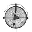 Ventilator oscilant de perete, IP44, diametru 450 mm, Metal, 80 W, 3 viteze, unghi de rotatie reglabil