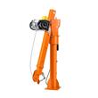 Macara cu brat telescopic pentru camioneta, pivotanta la 360 de grade, Capacitate 1000 kg, palan electric, Telecomanda fara fir
