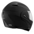 Casca protectie moto cu ochelari integrati, Slot Bluetooth, Lentila parasolar si lentila transparenta, Unisex, Negru Mat, Marimea S